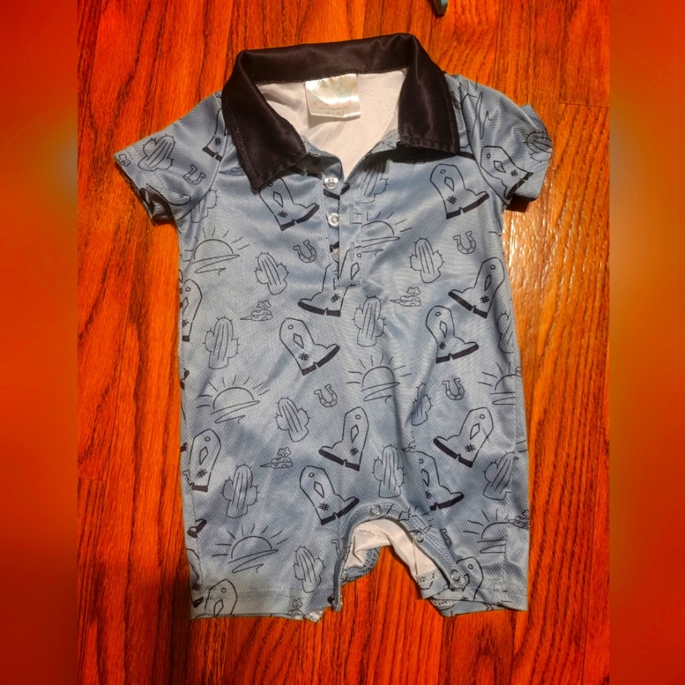 Shea Baby Cowboy Romper